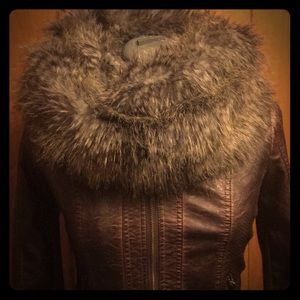 French Connection faux fur Infinity Scarf